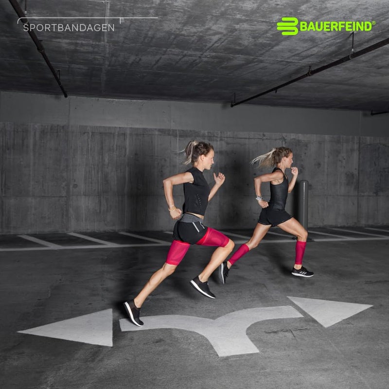 Bauerfeind Sports Compression Upper Leg Sleeves (1 Pair) - Thigh & HamstringCompression for Improved Blood Circulation & Recovery - Thigh Wrap for Quad Support (White, Medium/Short) - Image 4